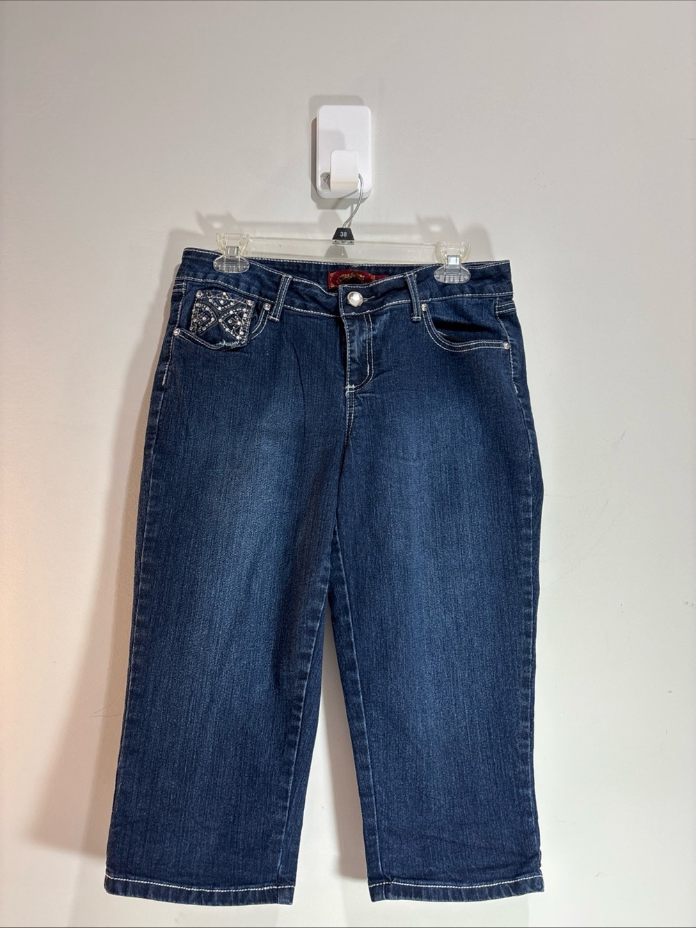 One5One Dark Blue Women's Denim Capri Jeans. 1275